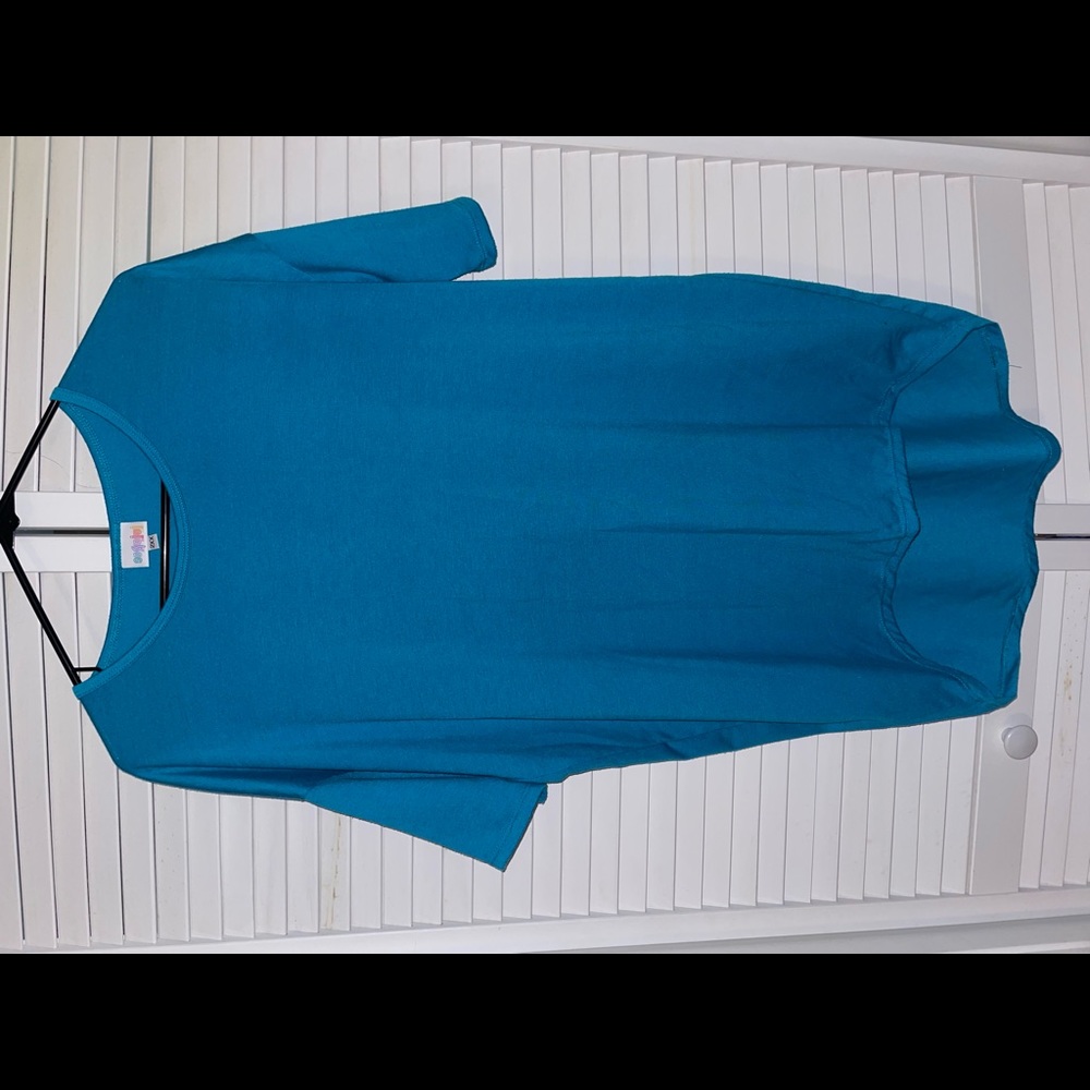 LuLaRoe Irma Blouse in blue